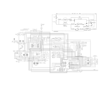 Wiring Diagram Diagram and Parts List for FGHS2631PE4A  Frigidaire Refrigerator