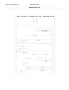 Wiring Schematic Diagram and Parts List for WWTR1821QW4A  Westinghouse Refrigerator