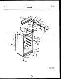 CABINET PARTS Diagram and Parts List for PRT154MCD2  Frigidaire Refrigerator