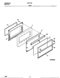 DOOR Diagram and Parts List for MEF311SBWD  Frigidaire Range