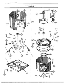 Washer Page 7 Diagram and Parts List for 6207B  Frigidaire Washer