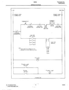 Wiring Diagram Diagram and Parts List for 282240A  Frigidaire Range