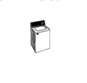 COVER Diagram and Parts List for LA271JXW3  Frigidaire Washer