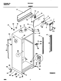 CABINET Diagram and Parts List for FRT21INLHB0  Frigidaire Refrigerator