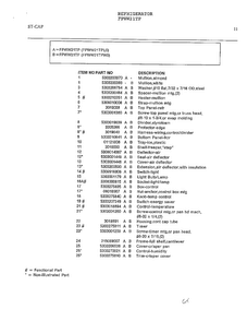 Ice Maker Parts & Installation Parts Page 10 Diagram and Parts List for FPWW21TP  Frigidaire Refrigerator