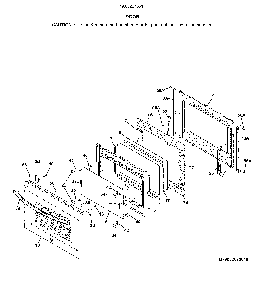 Part Location Diagram of 5304513381 Frigidaire DOOR ASSEMBLY