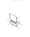 DOOR PANEL Diagram and Parts List for DWU4005W2  Kelvinator Dishwasher