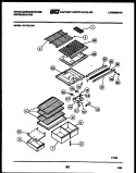 SHELVES AND SUPPORTS Diagram and Parts List for RT174LCF1  Frigidaire Refrigerator
