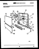 DOOR PARTS Diagram and Parts List for DW1050LF1  Frigidaire Dishwasher