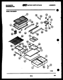 SHELVES AND SUPPORTS Diagram and Parts List for TMK180EN2D  Kelvinator Refrigerator