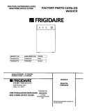 COVER Diagram and Parts List for FWS645GFT2  Frigidaire Washer