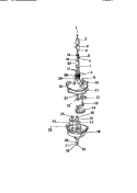 TRANSMISSION Diagram and Parts List for AWP330A1D  Kelvinator Washer