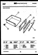 DRAWER PARTS Diagram and Parts List for 30-3979-00-01  Tappan Range