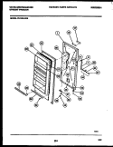DOOR PARTS Diagram and Parts List for FU169LRW6  Frigidaire Freezer