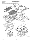 SHELVES Diagram and Parts List for FRT18NNGD0  Frigidaire Refrigerator
