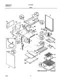 BODY Diagram and Parts List for FGF375BHBB  Frigidaire Range