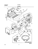 ICE MAKER Diagram and Parts List for FRT18FS5AW4  Frigidaire Refrigerator