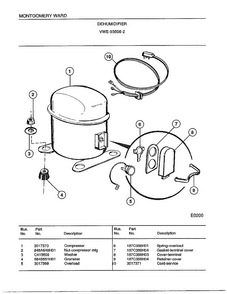 Dehumidifier Page 2 Diagram and Parts List for 93506-2  Frigidaire Dehumidifier