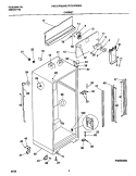 CABINET Diagram and Parts List for FRT21PRGW0  Frigidaire Refrigerator