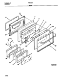 DOOR Diagram and Parts List for F04C352BSB  Frigidaire Range