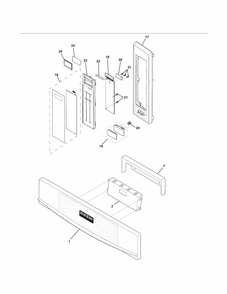 Control Panel Diagram and Parts List for 79047849407  Kenmore Microwave