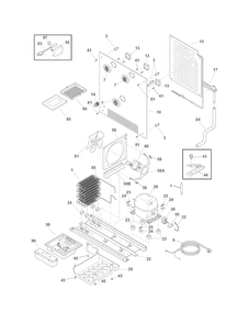 System Diagram and Parts List for EI24RD65KS1  Electrolux Refrigerator