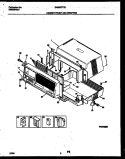 CABINET FRONT AND WRAPPER Diagram and Parts List for GAB067T7B1  Gibson Air Conditioner