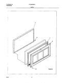 DOOR Diagram and Parts List for FFC05K0AW1  Frigidaire Freezer