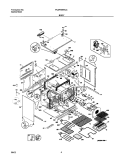 BODY Diagram and Parts List for PLEF489ACC  Frigidaire Range