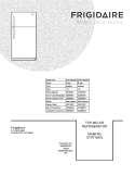 COVER Diagram and Parts List for CFHT1842LS3  Frigidaire Refrigerator