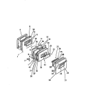 DOOR Diagram and Parts List for REP306CD0  Kelvinator Range