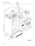 CABINET Diagram and Parts List for GLRT83TEKC  Frigidaire Refrigerator