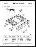 COOKTOP PARTS Diagram and Parts List for GP32BNL4  Frigidaire Range