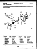 AIR HANDLING PARTS Diagram and Parts List for FAL103S1A1  Frigidaire Air Conditioner