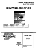 COVER Diagram and Parts List for MEF402WFW1  Frigidaire Range