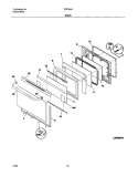 DOOR Diagram and Parts List for TGF364ASD  Tappan Range
