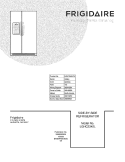 COVER Diagram and Parts List for LGHC2342LF0  Frigidaire Refrigerator