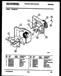 AIR HANDLING PARTS Diagram and Parts List for WAC067P7A2  Frigidaire Air Conditioner