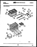 SHELVES AND SUPPORTS Diagram and Parts List for 95-1987-23-06  Tappan Refrigerator