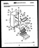 CABINET PARTS Diagram and Parts List for TAK160EN0F  Kelvinator Refrigerator