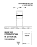 COVER Diagram and Parts List for GLET1031CS0  Frigidaire Washer Dryer Combo