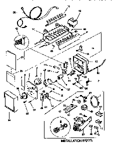 Icemaker Diagram and Parts List for FRT21TN0D3  Frigidaire Refrigerator