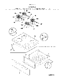 Top/drawer Diagram and Parts List for 79065312215  Kenmore Range