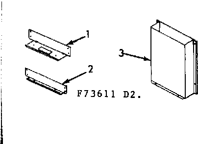 Wall mounting kit Diagram and Parts List for 867736311  Frigidaire Furnace
