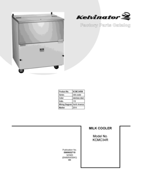 01 - COVER SHEET Diagram and Parts List for KCMC34RW  Frigidaire Refrigerator