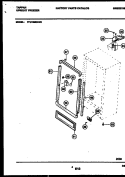 CABINET PARTS Diagram and Parts List for TFU12M0AW3  Tappan Freezer