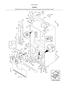 Part Location Diagram of 241862405 Whirlpool COVER-UPPER HINGE