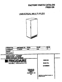 COVER Diagram and Parts List for CFU09M2HW1  Frigidaire Freezer