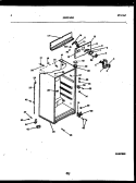 CABINET PARTS Diagram and Parts List for RT19F5WX3B  Gibson Refrigerator