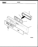 CONSOLE AND CONTROL PARTS Diagram and Parts List for FDB878RBB0  Frigidaire Dishwasher